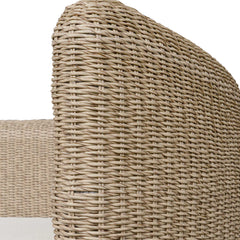 Sunset Gray/White Outdoor Round Swivel Day Bed - Ornate Home