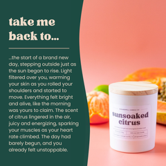 Sunsoaked Citrus 5.3oz Soy Candle - Ornate Home