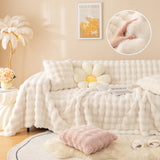 Super Soft Fluffy Faux Rabbit Fur Sofa Throw Blanket, Couch Cover Blanket for Couches Living Room Furniture Throw - Ornate Home