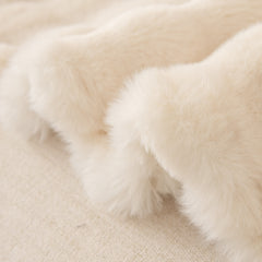 Super Soft Fluffy Faux Rabbit Fur Sofa Throw Blanket, Couch Cover Blanket for Couches Living Room Furniture Throw - Ornate Home