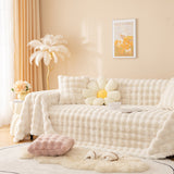 Super Soft Fluffy Faux Rabbit Fur Sofa Throw Blanket, Couch Cover Blanket for Couches Living Room Furniture Throw - Ornate Home