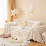 Super Soft Fluffy Faux Rabbit Fur Sofa Throw Blanket, Couch Cover Blanket for Couches Living Room Furniture Throw - Ornate Home