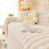 Super Soft Fluffy Faux Rabbit Fur Sofa Throw Blanket, Couch Cover Blanket for Couches Living Room Furniture Throw - Ornate Home