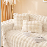 Super Soft Fluffy Faux Rabbit Fur Sofa Throw Blanket, Couch Cover Blanket for Couches Living Room Furniture Throw - Ornate Home