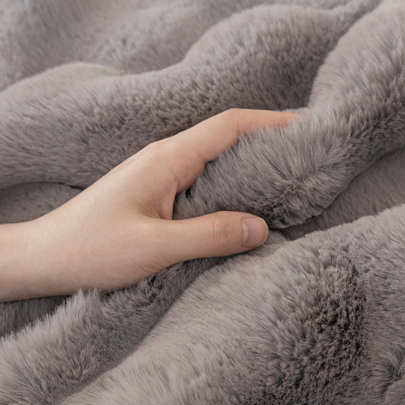 Super Soft Fluffy Faux Rabbit Fur Sofa Throw Blanket, Couch Cover Blanket for Couches Living Room Furniture Throw - Ornate Home