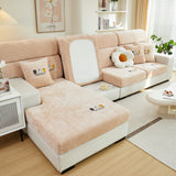 Super Stretch Seat Cushion/Couch Slipcover, Solid Couch Cushion Covers Washable Furniture Protector - Ornate Home