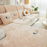 Super Stretch Seat Cushion/Couch Slipcover, Solid Couch Cushion Covers Washable Furniture Protector - Ornate Home