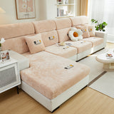 Super Stretch Seat Cushion/Couch Slipcover, Solid Couch Cushion Covers Washable Furniture Protector - Ornate Home
