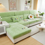 Super Stretch Seat Cushion/Couch Slipcover, Solid Couch Cushion Covers Washable Furniture Protector - Ornate Home