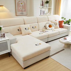 Super Stretch Seat Cushion/Couch Slipcover, Solid Couch Cushion Covers Washable Furniture Protector - Ornate Home