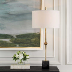Suranne Antique Brass Table Lamp - Ornate Home