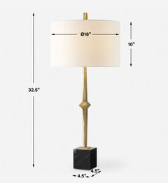 Suranne Antique Brass Table Lamp - Ornate Home