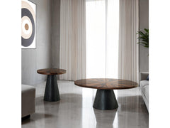 Surdal Black End Table - Ornate Home