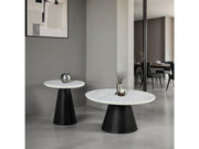 Surdal Black Round Coffee Table - Ornate Home