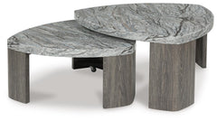 Surmour Gray/Brown Coffee Table and End Table - Ornate Home