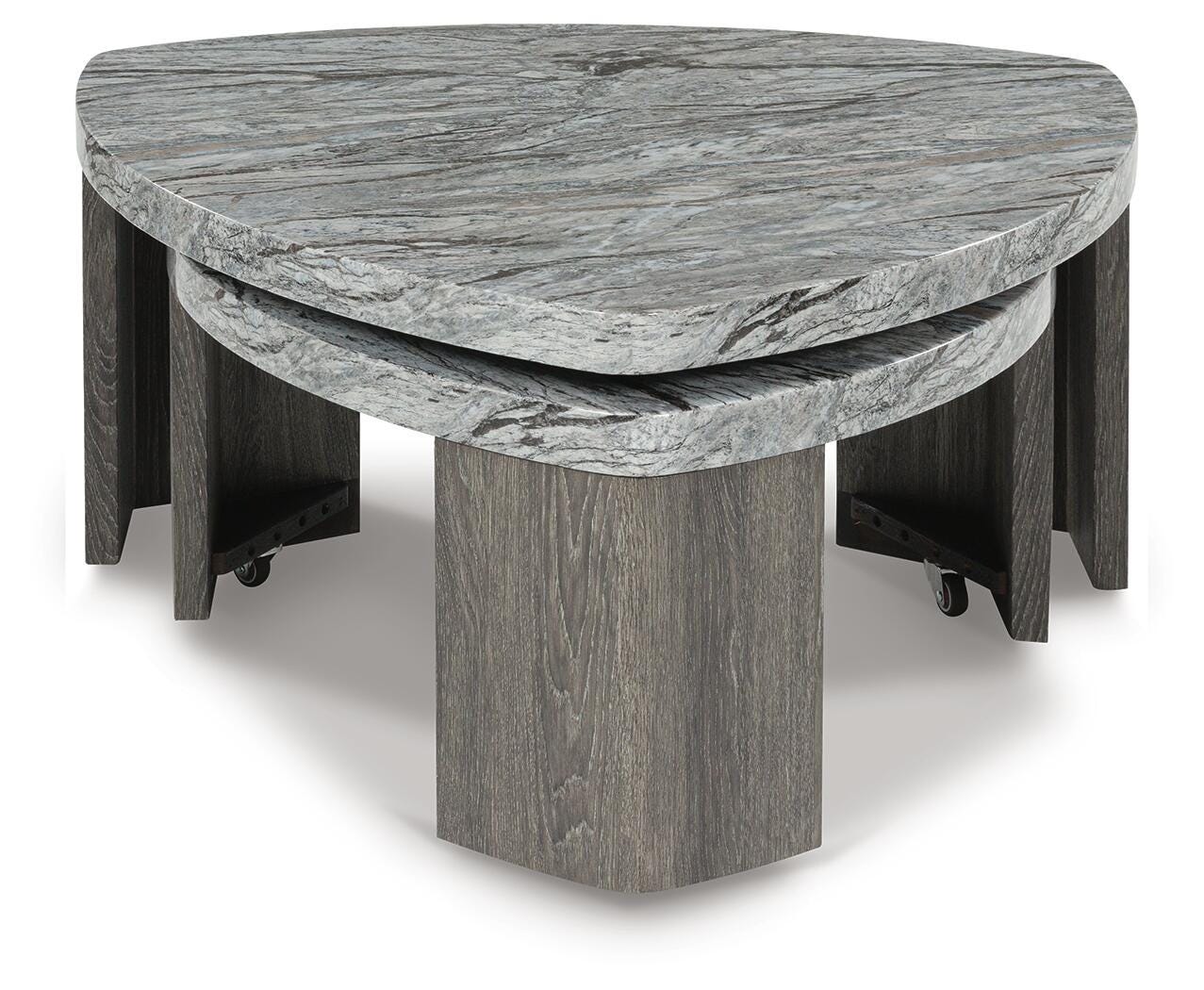 Surmour Gray/Brown Coffee Table and End Table - Ornate Home