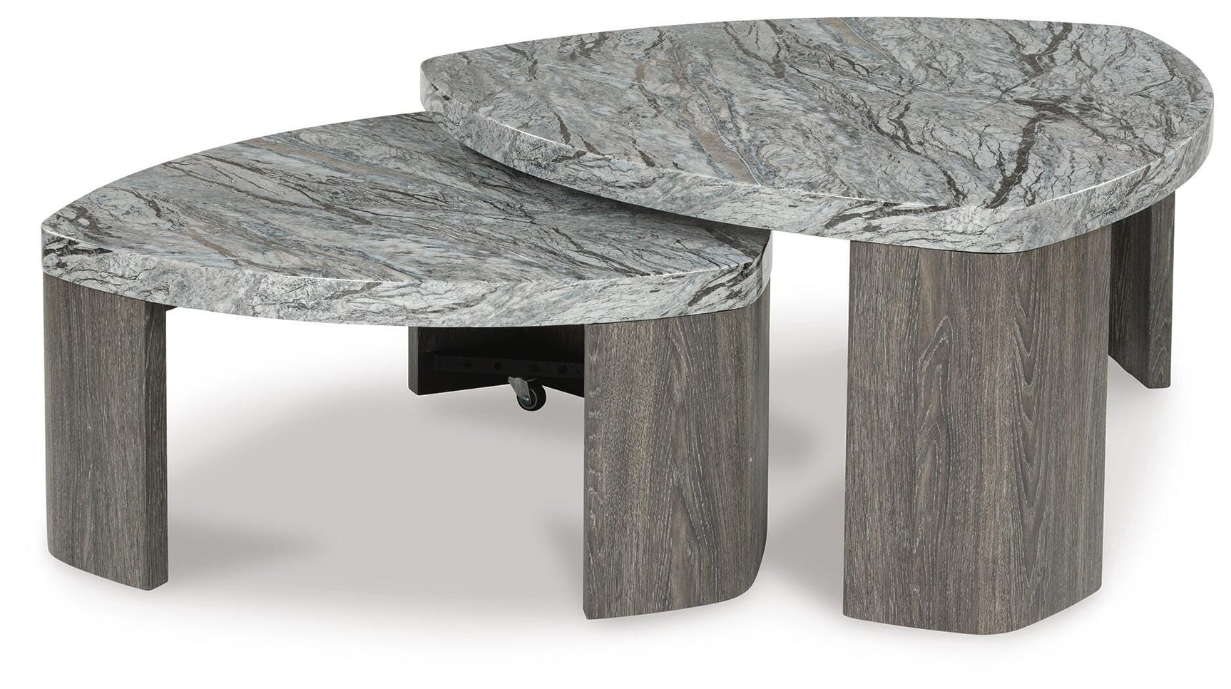 Surmour Gray/Brown Coffee Table and End Table - Ornate Home