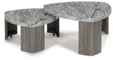 Surmour Gray/Brown Coffee Table and End Table - Ornate Home