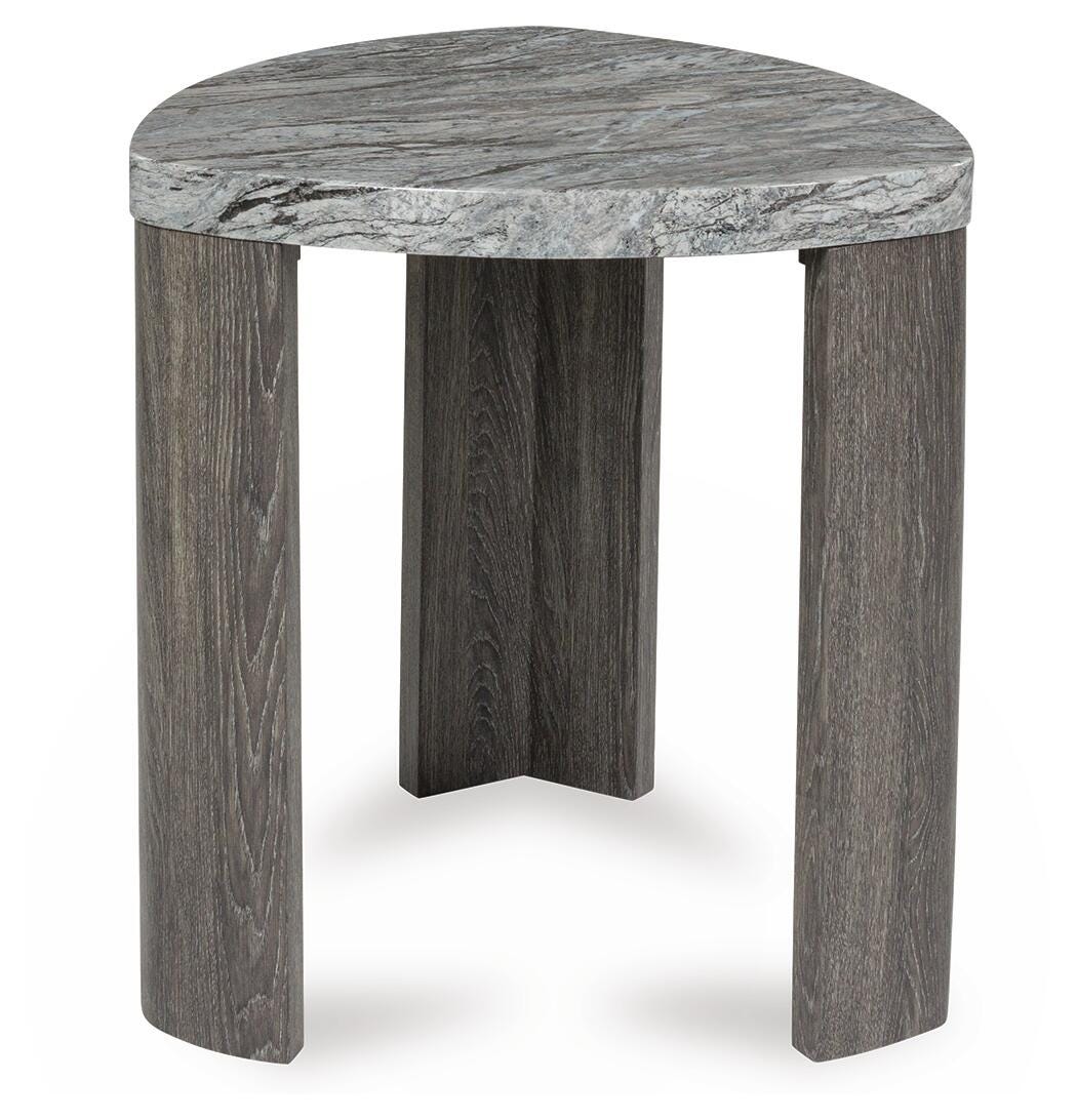 Surmour Gray/Brown Coffee Table and End Table - Ornate Home