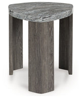 Surmour Gray/Brown Triangle End Table (Online Special Price) - Ornate Home
