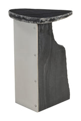 Surya Black Side Table - Ornate Home