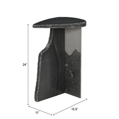 Surya Black Side Table - Ornate Home