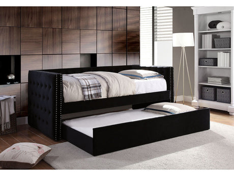 Susanna Black Daybed w/ Trundle - Ornate Home