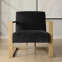 Suspend Blue/Woodtone Modern Accent Chair - Ornate Home