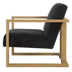 Suspend Blue/Woodtone Modern Accent Chair - Ornate Home