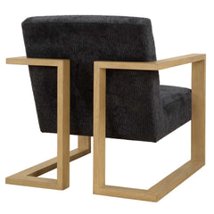 Suspend Blue/Woodtone Modern Accent Chair - Ornate Home