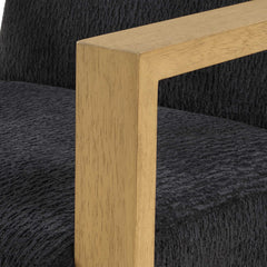 Suspend Blue/Woodtone Modern Accent Chair - Ornate Home