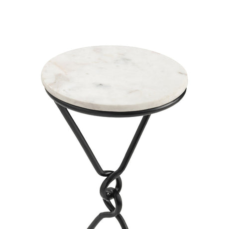 Sussex Black/White Drink Table - Ornate Home