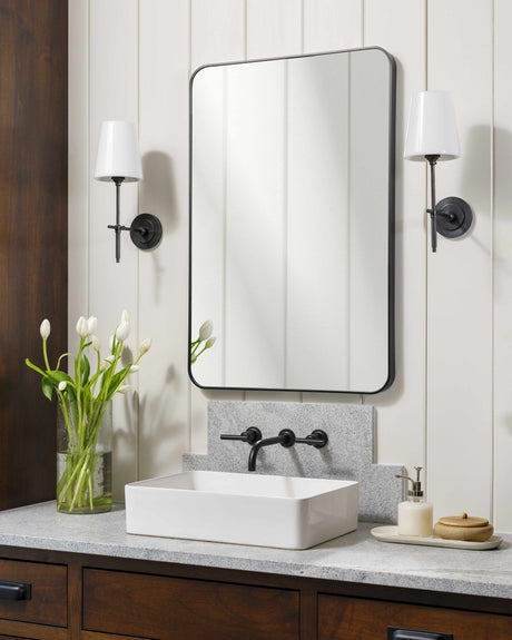 Sustinente Black Carved Mirror - Ornate Home