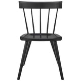 Sutter Black Wood Dining Side Chair (Set of 2) - Ornate Home
