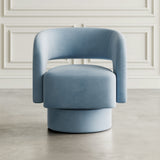 Sutton Blue Swivel Chair - Ornate Home