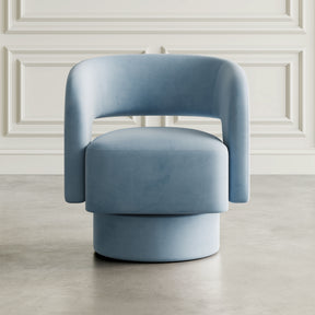 Sutton Blue Swivel Chair - Ornate Home