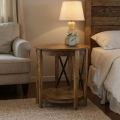 Sutton Brown/Black Creek End Table - Ornate Home