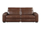 Sutton Brown Power Double Reclining Loveseat - Ornate Home