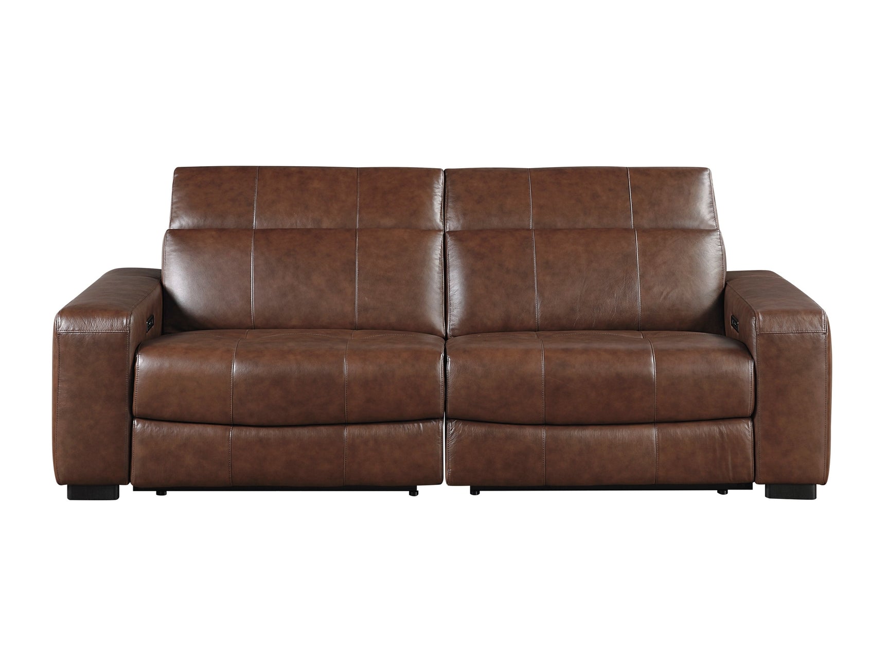 Sutton Brown Power Double Reclining Loveseat - Ornate Home