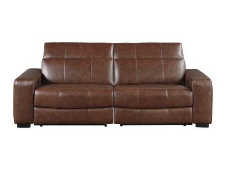 Sutton Brown Power Double Reclining Loveseat - Ornate Home