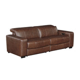 Sutton Brown Power Double Reclining Loveseat - Ornate Home