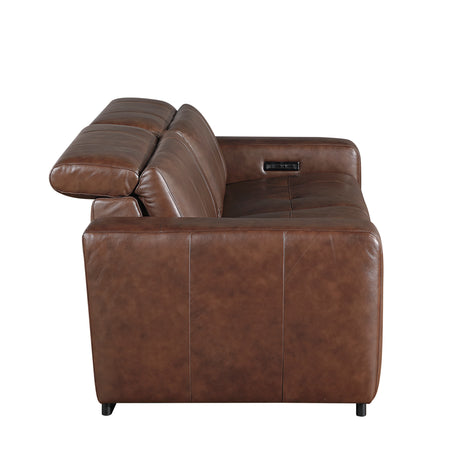 Sutton Brown Power Double Reclining Loveseat - Ornate Home