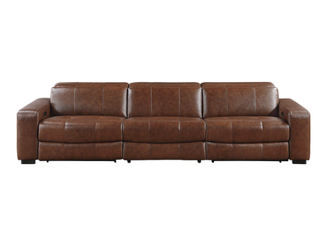 Sutton Brown Power Double Reclining Sofa - Ornate Home