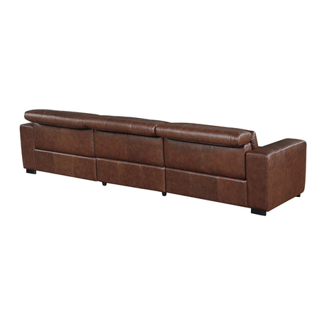 Sutton Brown Power Double Reclining Sofa - Ornate Home