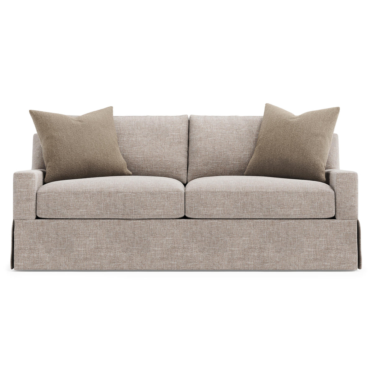 Sutton Greige Loveseat - Ornate Home