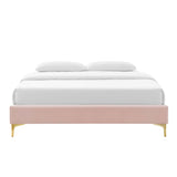 Sutton Pink Performance Velvet Full Bed Frame - Ornate Home