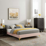 Sutton Pink Performance Velvet Twin Bed Frame - Ornate Home