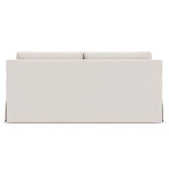 Sutton White Loveseat Without Pillows - Ornate Home