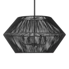 Suva Black 4 Light Rope Pendant - Ornate Home