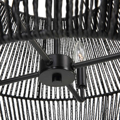 Suva Black 4 Light Rope Pendant - Ornate Home